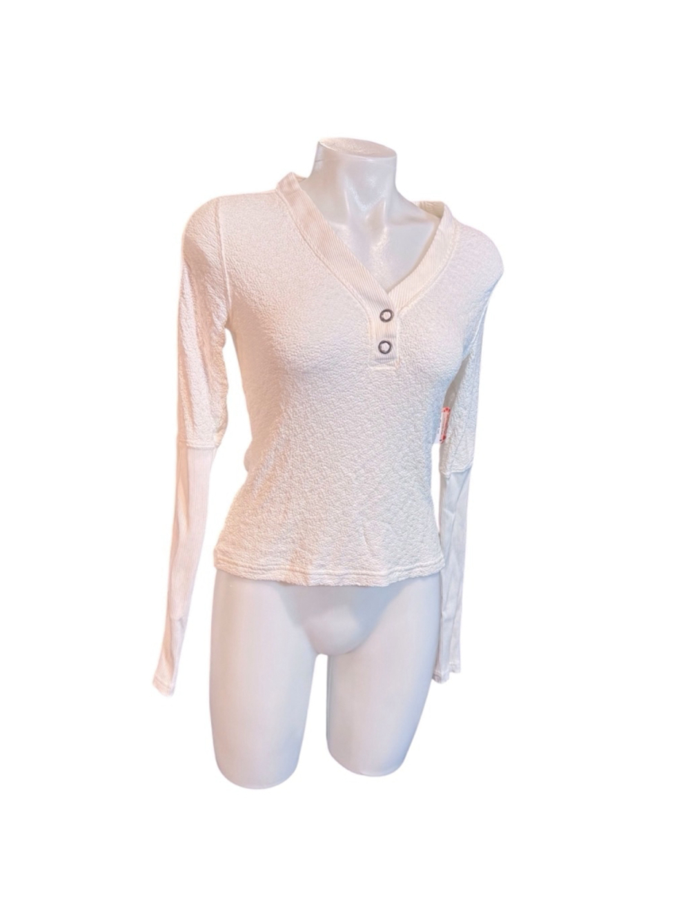 Women's Free People Top, Size M, White e12 - Picture 3 of 7